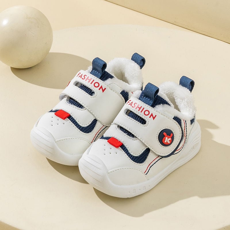 Παιδικά αθλητικά παπούτσια για νήπια – επάνω μέρος από μικροϊνι δέρμα, αντιολισθητική σόλα, 12–36 μηνών, καρτούν εκτύπωση