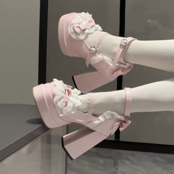 Lolita Mary Jane flats cu funda, PU partea superioară, toc mic