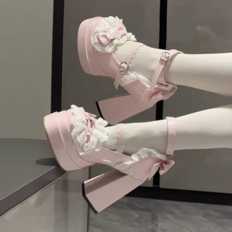 Lolita Mary Jane flats cu funda, PU partea superioară, toc mic