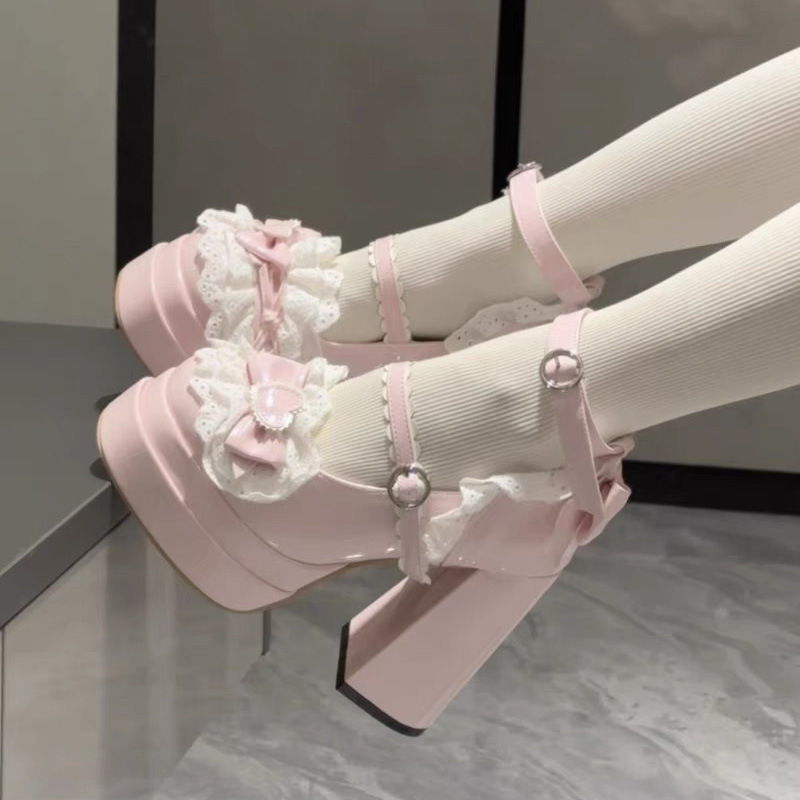 Lolita Mary Jane flats cu funda, PU partea superioară, toc mic