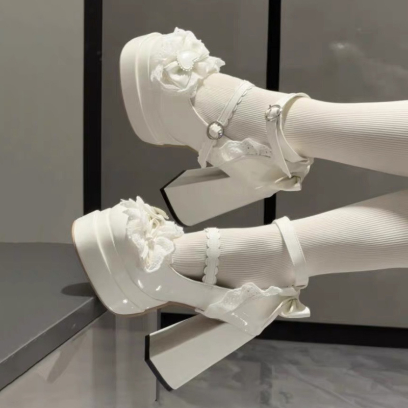 Lolita Mary Jane flats cu funda, PU partea superioară, toc mic