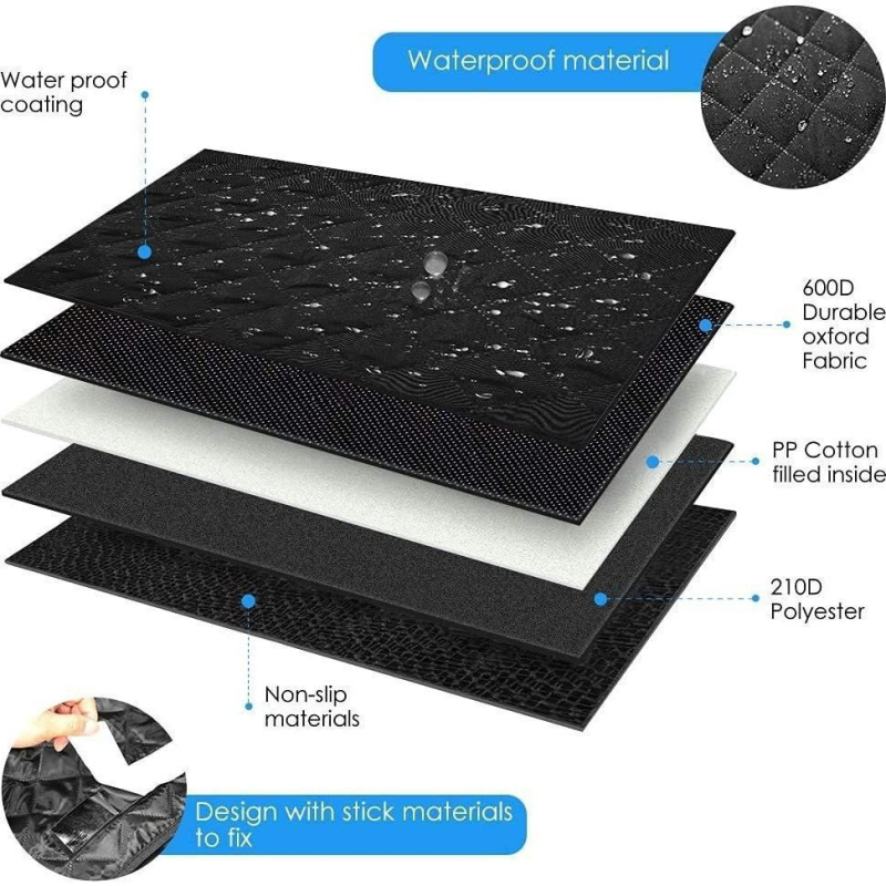 Μαξιλάρι καθίσματος για σκύλους σε SUV, παχύ, ανθεκτικό στη φθορά, πίσω σειρά, ύφασμα