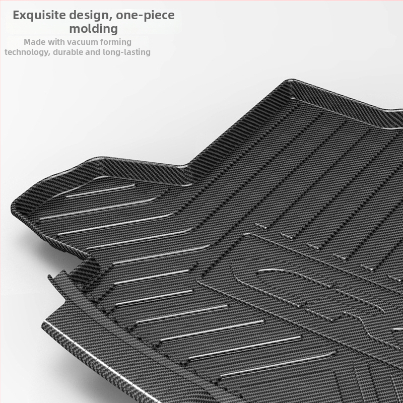 TPV podložka do kufra s karbónovým vzorom pre Mercedes-Benz GLE, GLK, GLC, GLB, GLS, GLA a CLA — personalizácia k dispozícii; licencovaná súkromná značka