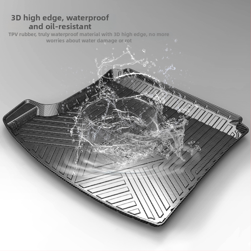 TPV podložka do kufra s karbónovým vzorom pre Mercedes-Benz GLE, GLK, GLC, GLB, GLS, GLA a CLA — personalizácia k dispozícii; licencovaná súkromná značka