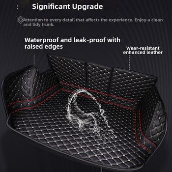 Kožená rohož do batožinového priestoru, plná ochrana pre modely Jeep SUV – značka Jiamai, možnosť prispôsobenia, päťhviezdičkové hodnotenie.