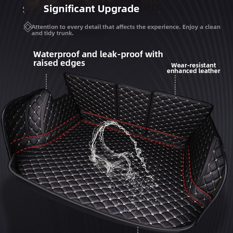 Kožená rohož do batožinového priestoru, plná ochrana pre modely Jeep SUV – značka Jiamai, možnosť prispôsobenia, päťhviezdičkové hodnotenie.