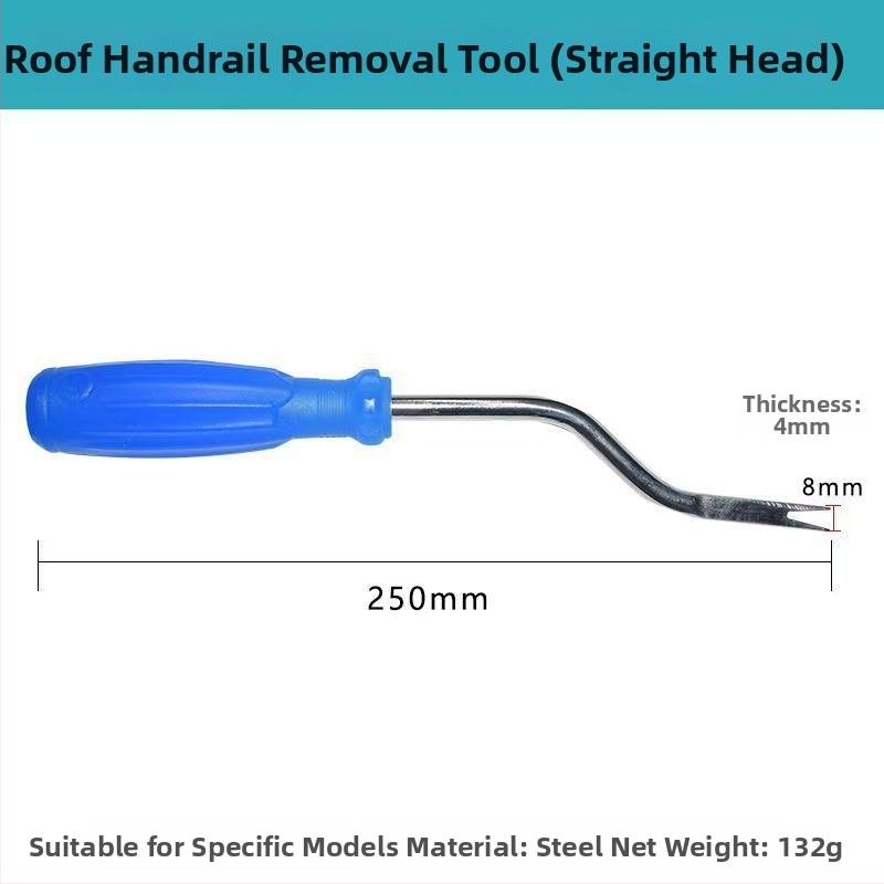 Εργαλείο αφαίρεσης λαβής οροφής αυτοκινήτου - Σιδερένιο, Tamut, με ευθεία κεφαλή και γωνιακή άκρη