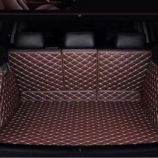 Δερμάτινο χαλάκι πορτμπαγκάζ για ειδικό αυτοκίνητο, πλήρης περιμετρική κάλυψη του πίσω διαμερίσματος, παραμετροποιήσιμο