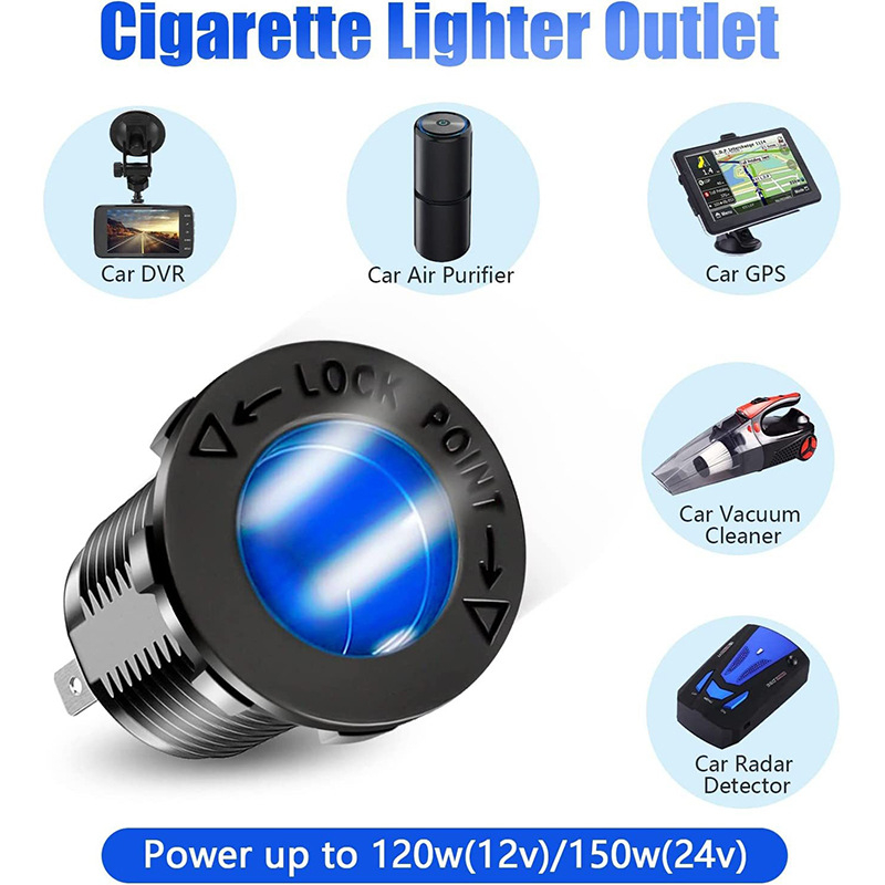 WillWin dvostruka QC3.0 12V USB utičnica, automobilski voltmetar, utičnica za upaljač i prekidač, SKU19-3M