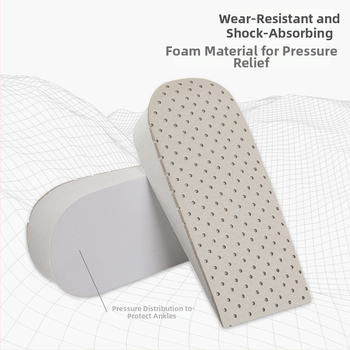 Talpă interioară din piele de vacă, talpă parțială cu creștere înălțime, model 020, unisex