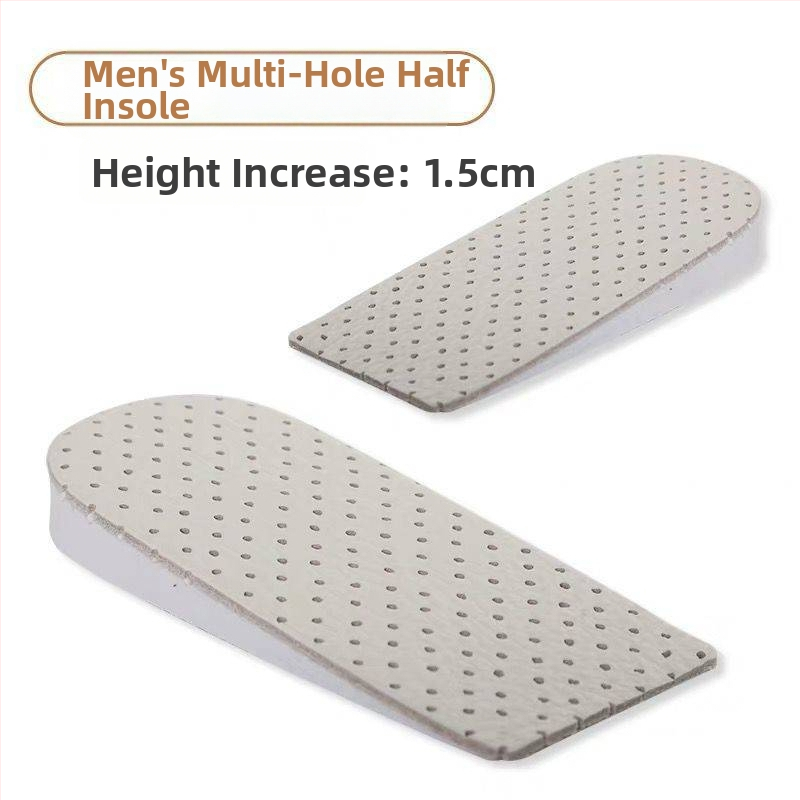 Talpă interioară din piele de vacă, talpă parțială cu creștere înălțime, model 020, unisex