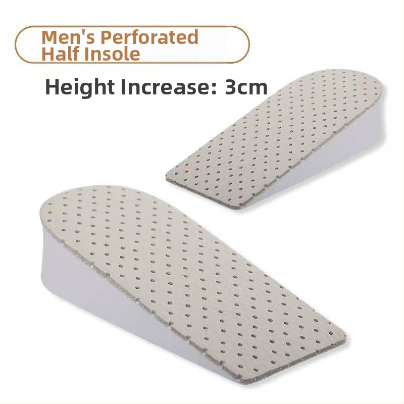 Talpă interioară din piele de vacă, talpă parțială cu creștere înălțime, model 020, unisex