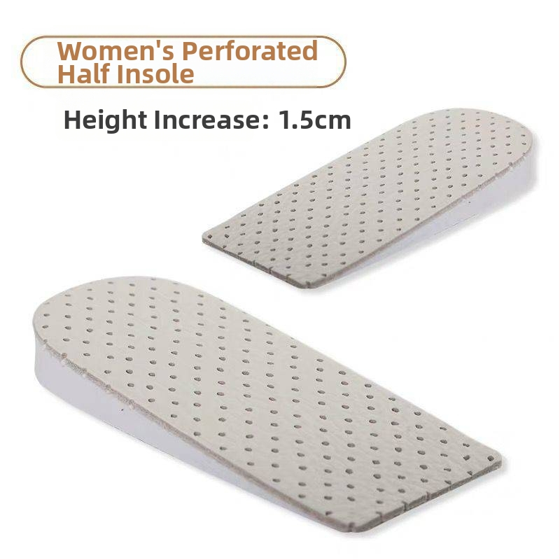 Talpă interioară din piele de vacă, talpă parțială cu creștere înălțime, model 020, unisex