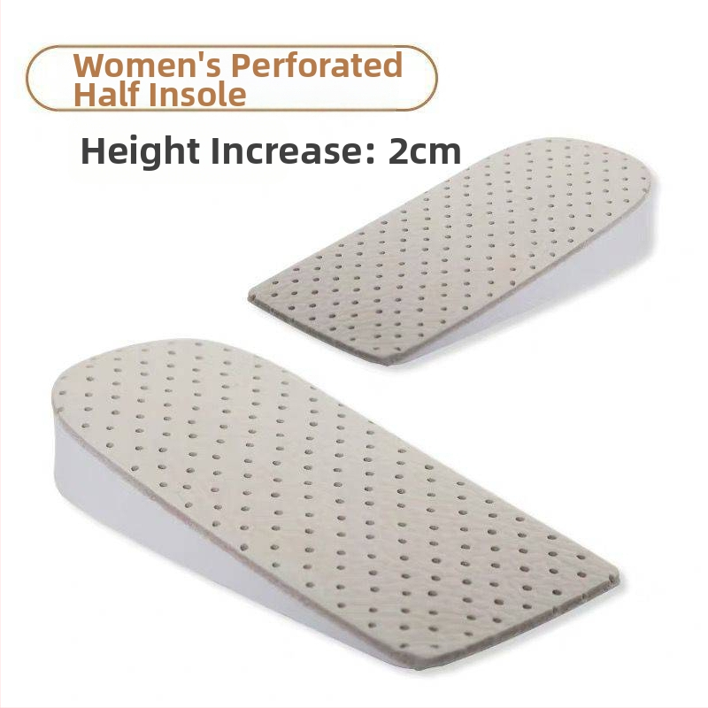 Talpă interioară din piele de vacă, talpă parțială cu creștere înălțime, model 020, unisex