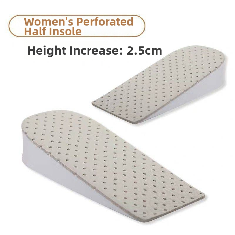 Talpă interioară din piele de vacă, talpă parțială cu creștere înălțime, model 020, unisex