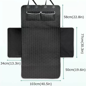 Κυνοπροστατευτική επιφάνεια αυτοκινήτου - ύφασμα, ενισχυμένη universal θήκη πορτ-μπαγκάζ για σκύλους, μάρκα Sidiwen Steven, μοντέλο YF-2172