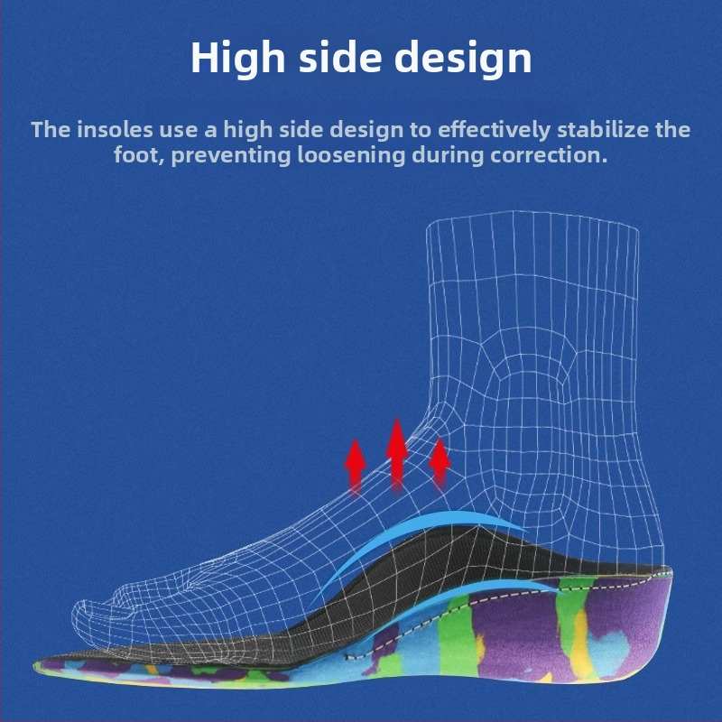 Tălpi ortopedice pentru copii — corecție a piciorului plat cu susținere a arcului, EVA, modelul B-088, potrivite pentru adidași, ghete și pantofi casual