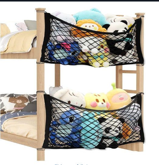 Τσάντα αποθήκευσης από ίνες κάνναβης με διπλό Velcro-επίπεδο διχτυωτής, οργάνωση δίπλα στο κρεβάτι φοιτητικής εστίας