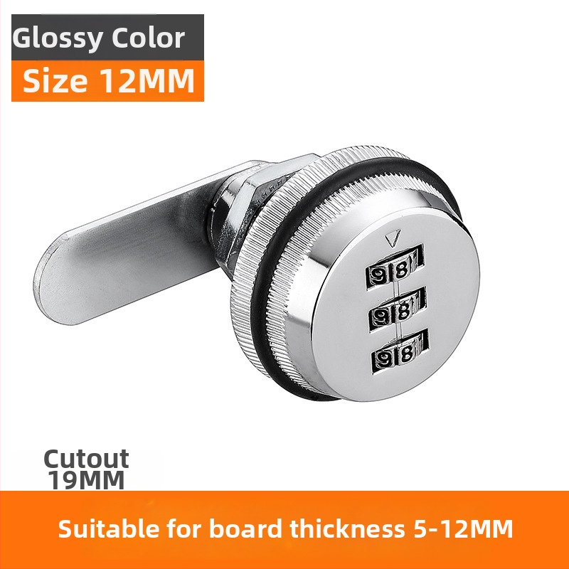 Zár a szekrényhez és fiókokhoz – cinkötvözet, modell KSN-002, testreszabás: Igen, alkalmazási terület: Postafiók