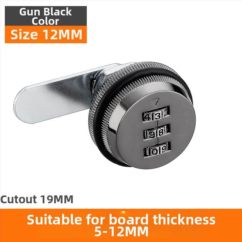 Zár a szekrényhez és fiókokhoz – cinkötvözet, modell KSN-002, testreszabás: Igen, alkalmazási terület: Postafiók