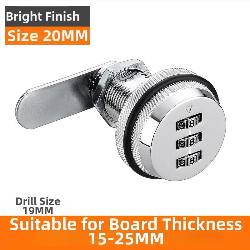 Zár a szekrényhez és fiókokhoz – cinkötvözet, modell KSN-002, testreszabás: Igen, alkalmazási terület: Postafiók