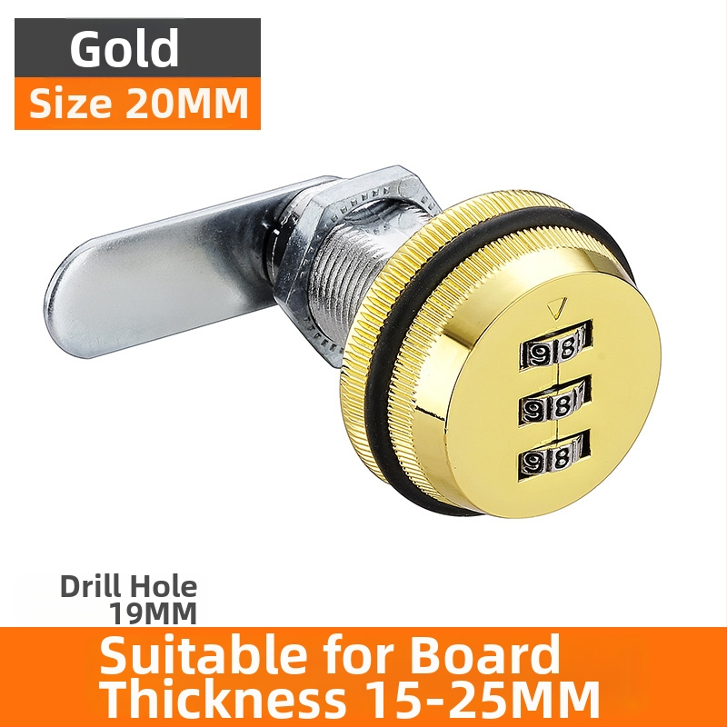 Zár a szekrényhez és fiókokhoz – cinkötvözet, modell KSN-002, testreszabás: Igen, alkalmazási terület: Postafiók