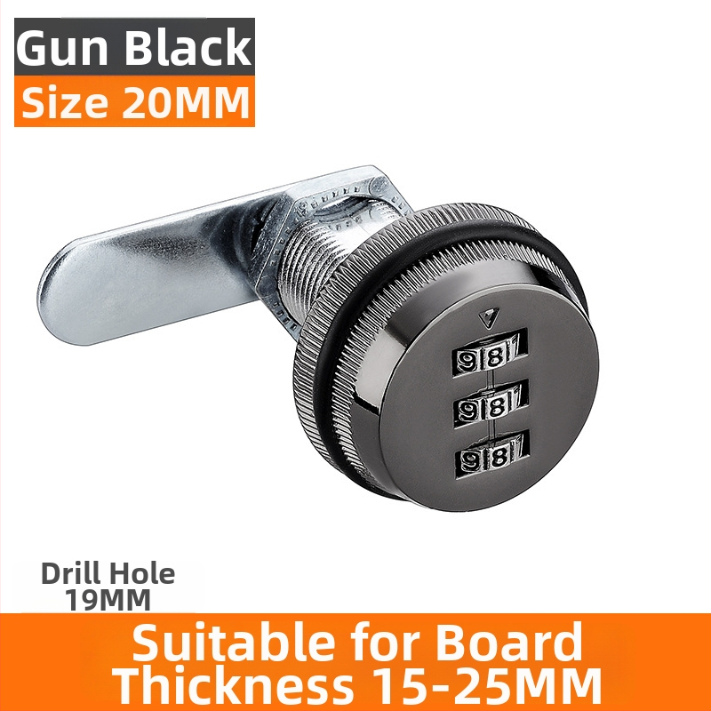 Zár a szekrényhez és fiókokhoz – cinkötvözet, modell KSN-002, testreszabás: Igen, alkalmazási terület: Postafiók