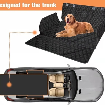 Μαξιλάρι καθίσματος αυτοκινήτου για σκύλους, ύφασμα, πίσω χαλάκι