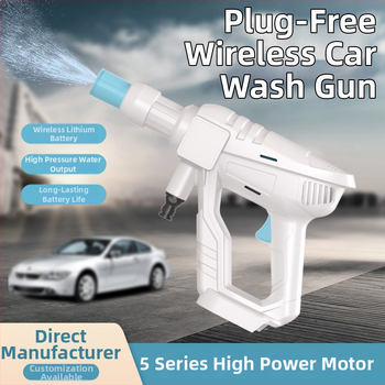Xicheng Bezdrôtová vysokotlaká pištoľ na umývanie áut, prenosné čistiace zariadenie s lítiovou batériou, nabíjateľné pre elektrické vozidlá