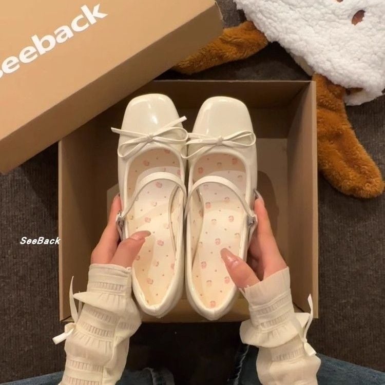 Mary Jane cipele s petom od mikrovlaknaste kože, šifra proizvoda 1010243848, stil Sweet Academic