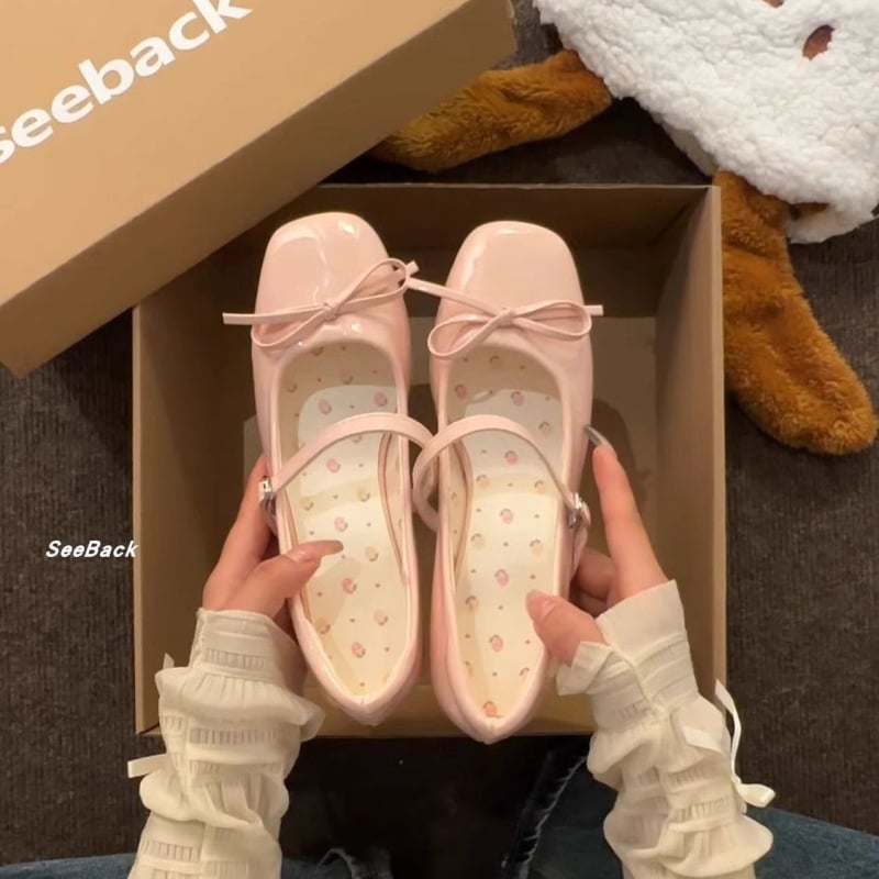 Mary Jane cipele s petom od mikrovlaknaste kože, šifra proizvoda 1010243848, stil Sweet Academic