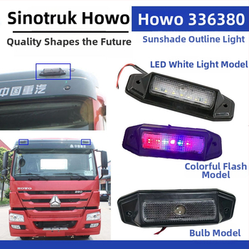 Howo 336 LED kontúr világítás és napellenző, ABS, OEM-kompatibilis