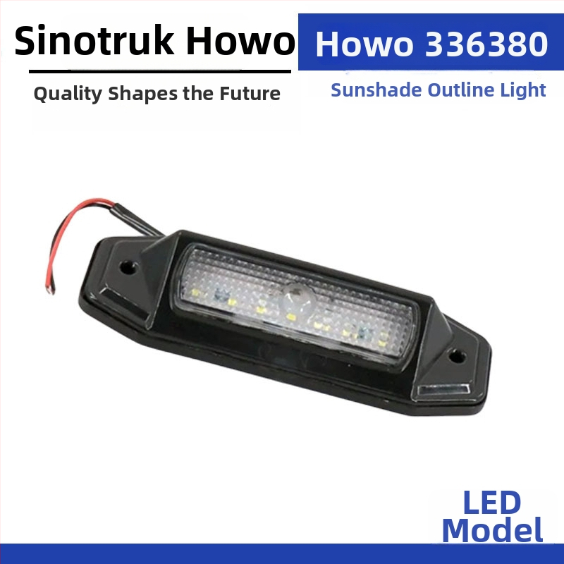 Howo 336 LED kontúr világítás és napellenző, ABS, OEM-kompatibilis