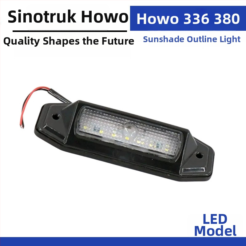 Howo 336 LED kontúr világítás és napellenző, ABS, OEM-kompatibilis