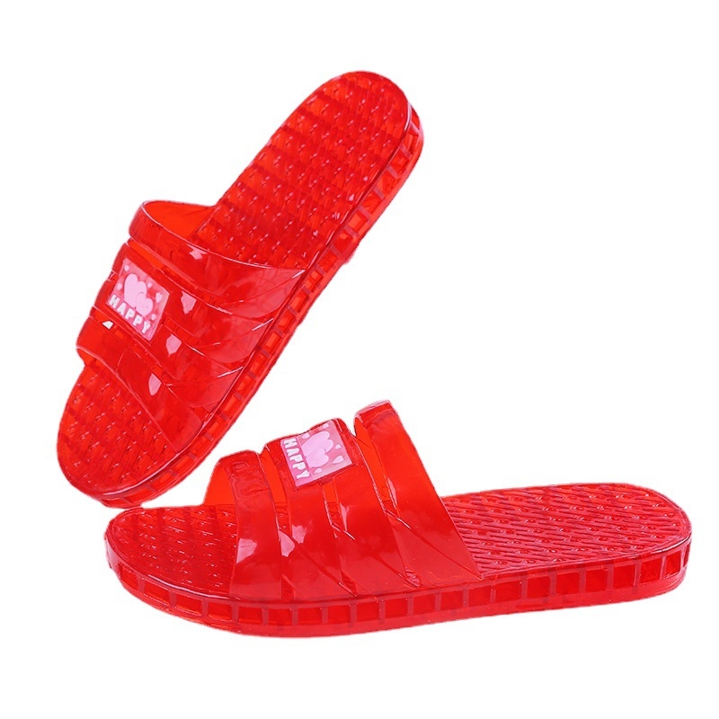 Vjenčane sandale s kristalima, jednostavan stil, PVC gornji dio i taban, masaža, podignuta taban, otporno na habanje (Za odrasle)