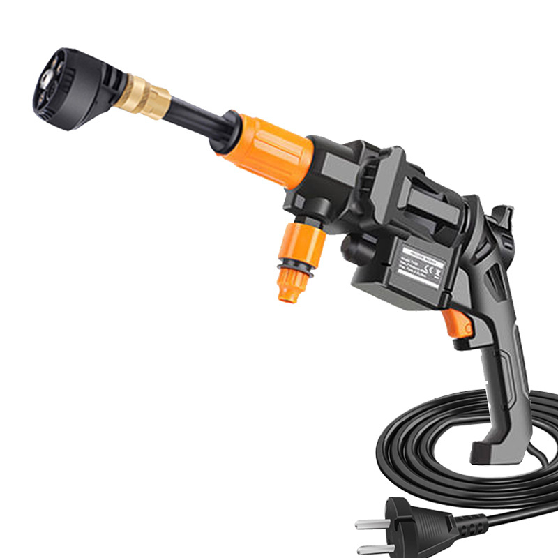 TY66 pompă electrică portabilă pentru spălarea mașinilor — corp metalic și plastic, 40 BAR, 2.4 L/min, 110–240V