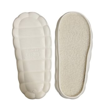 Talpă pentru papuci din EVA, antiderapantă, cu spumă îngroșată, croșetată manual, stilul norilor