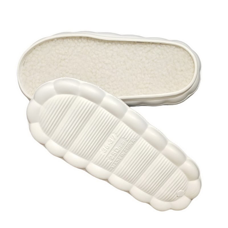 Talpă pentru papuci din EVA, antiderapantă, cu spumă îngroșată, croșetată manual, stilul norilor