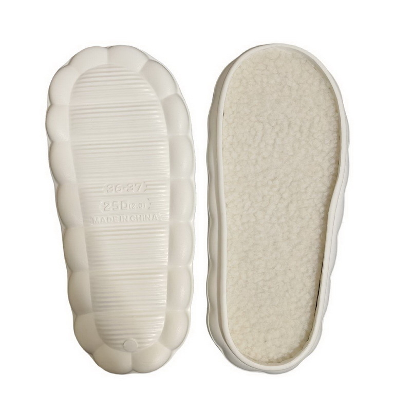 Talpă pentru papuci din EVA, antiderapantă, cu spumă îngroșată, croșetată manual, stilul norilor