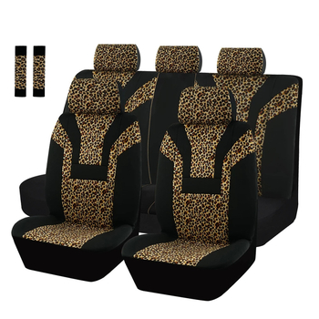 Univerzális leopárdmintás autóülésvédő, belső kiegészítők, légzsák-kompatibilis, teljes lefedettség, csúszásmentes, hátsó ülés (Márka: Love car up; Súly: 6 kg; Testreszabás: Igen; Anyag: Egyéb)