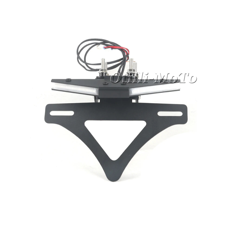 1290 Super Duke R (2020-2025) számára motorkerékpár-módosítási készlet: összecsukható rendszámtábla-tartó, sárvédő eltávolító készlet, hátsó rack és LED rendszámtábla világítás