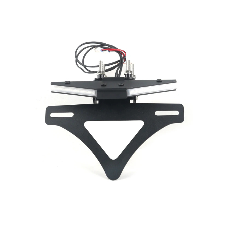 1290 Super Duke R (2020-2025) számára motorkerékpár-módosítási készlet: összecsukható rendszámtábla-tartó, sárvédő eltávolító készlet, hátsó rack és LED rendszámtábla világítás