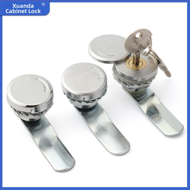 Xuanda A400-1 Cinkötvözetből készült keresztezett kör CAM-zár, egykulcsos, elosztó szekrényekhez, Rittal és kommunikációs szekrényekhez