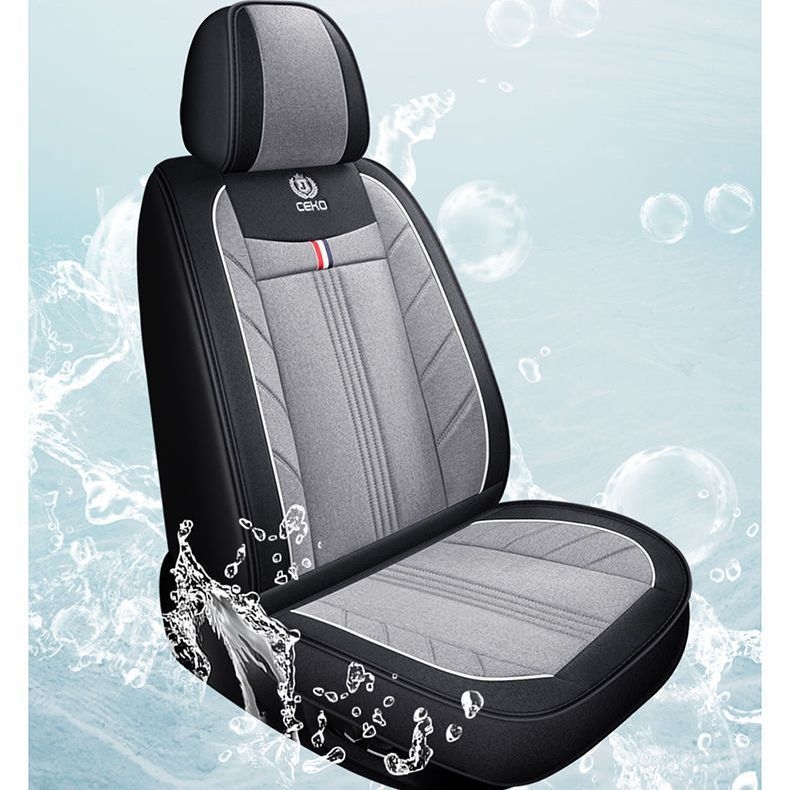 Univerzalna navlaka za auto sjedalo za sve sezone, Hemming stil, punjenje lavanda, ventilirano, drvena površina