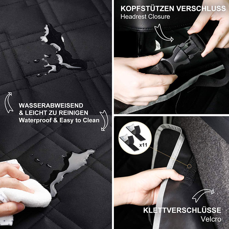 Kutya autóülés párna, vászon anyag, Yiwu eredetű, márka Pet Search