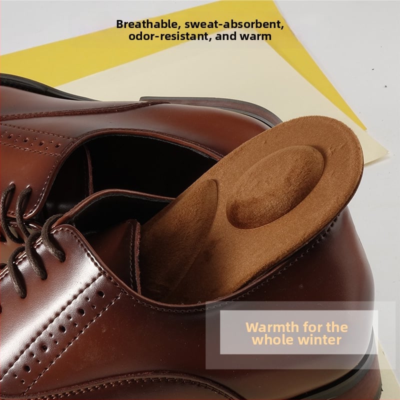 Talpă de iarnă din velur, căptușeală caldă – absoarbe transpirația, talpă completă pentru încălțăminte sport, piele, botine și încălțăminte de lucru, unisex