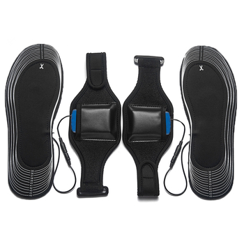 Isel grijaći uložak s USB punjivom litijskom baterijom, unisex, EVA đon, mekani velur gornji dio