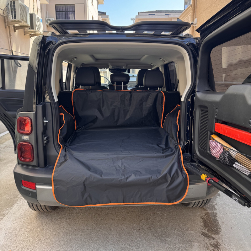 Μάτ αυτοκινήτου πορτμπαγκαζ για σκύλους – αδιάβροχο και ανθεκτικό στη βρωμιά; ύφασμα από 190 νάιλον με αδιάβροχο ύφασμα 2000 kPa; τυπικό επίπεδο χαλάκι πορτμπαγκάζ ή πλήρως κλειστό μοντέλο με πλευρικό περίβλημα