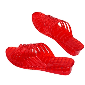 Casual PVC papuče s kristalima za kućnu i ljetnu upotrebu | prozračne, protuklizne; gornji dio plastika, potplat PVC, injekcijski oblikovan potplat, debljina potplata 0–3 cm, ploska potplata