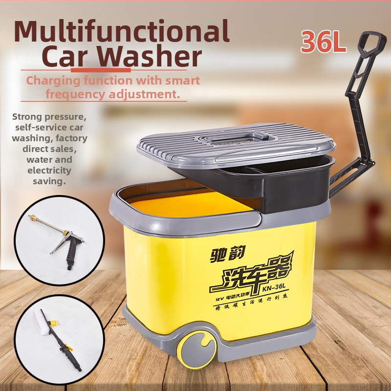 CY-25 Čistič auta s prenášacou kefou, 12V napájanie zo zapaľovača, 60W, prietok 6 L, pracovný tlak 9 kg